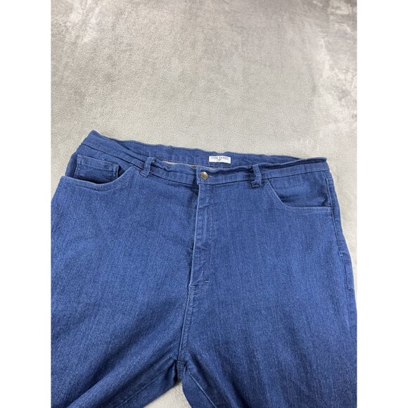 Tom James Blue Delta Jeans Mens Blue Denim 40" Waist Custom Stretch USA - Picture 3 of 10